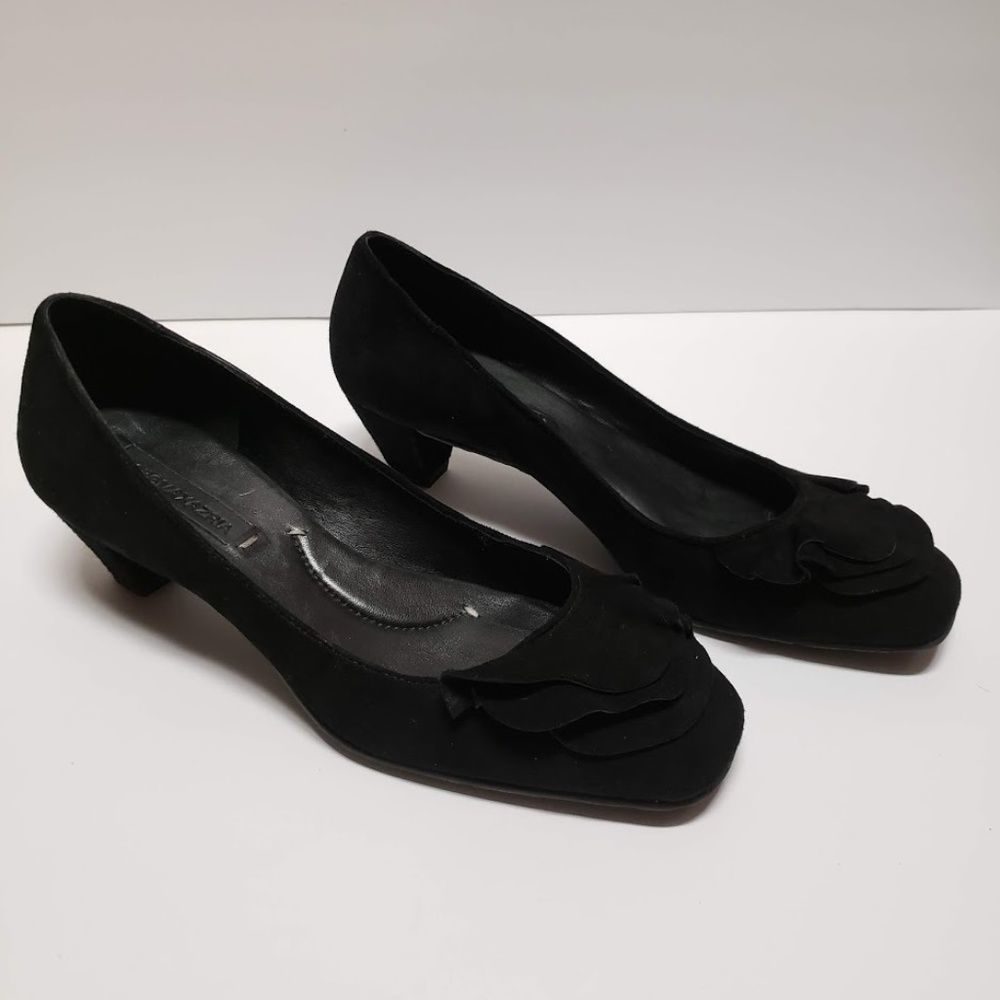 BCBG Black Suede Heels